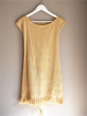 Larime Loom golden hand woven tunic